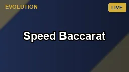 Speed Baccarat
